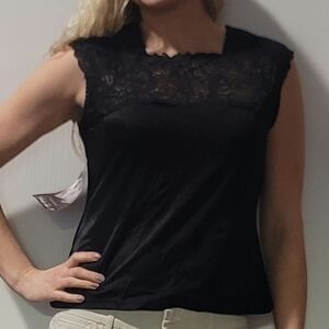 Womans Reversible Vanity Fair Sleeveless Top Size M